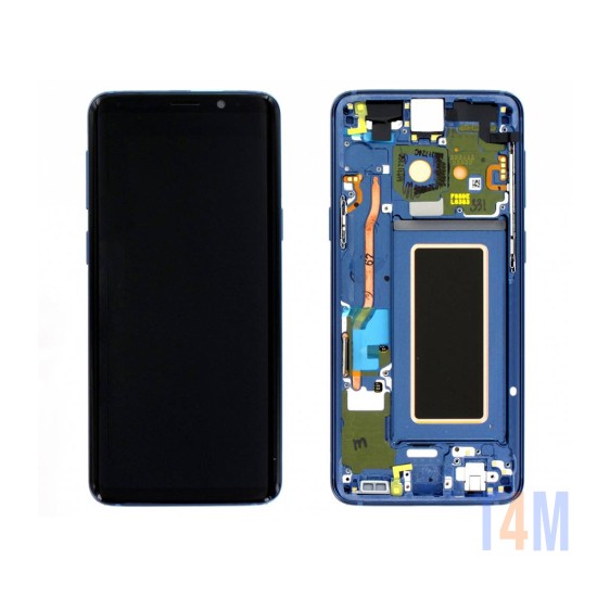 Touch+Display with Frame Samsung Galaxy S9/G960F 5.8" Service Pack (GH97-21696D/21697D) Blue Coral